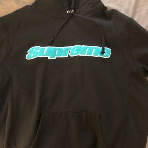 Supreme hooded chenille sweatshirt hooded xl